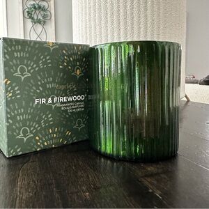 Capri Blue Green Fir & Firewood Candle